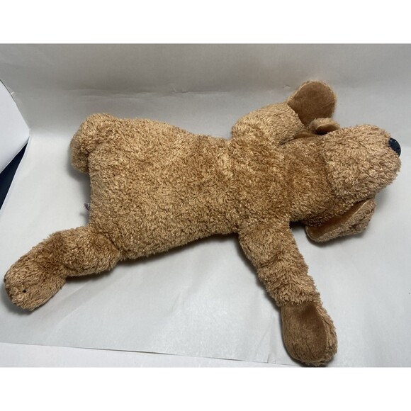 Ty Classic Dog Plush 16 in Shaggy Brown Laying Stuffed Animal 1999 No Tag - Picture 6 of 10